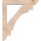 Ekena Millwork Merced Slat Smooth Bracket w/ Offset Brace, Douglas Fir, 5 1/2"W x 30"D x 34"H BKT0604X30X34MRC06SDF - alternate 3